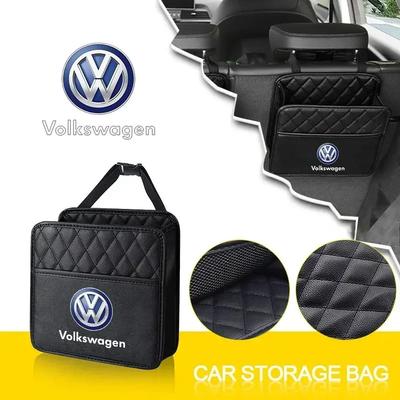 B6 VW Για Volkswagen Seat Τσάντα Αποθήκευσης Δερμάτινο Κουτί PU Τσάντα Αποθήκευσης Τηλέφωνο Χαρτομάντηλο Ποτό Πορτοφολάκι Για Volkswagen Polo Golf 3 4 5 6 7 8 6