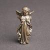 OUNONA Angel Interior Prayer Brass Mini Garden Cute Angel Photo Desktop Decor Figurine, Decor, Ornament, Sculpture, Decoration, Statue, Prop,