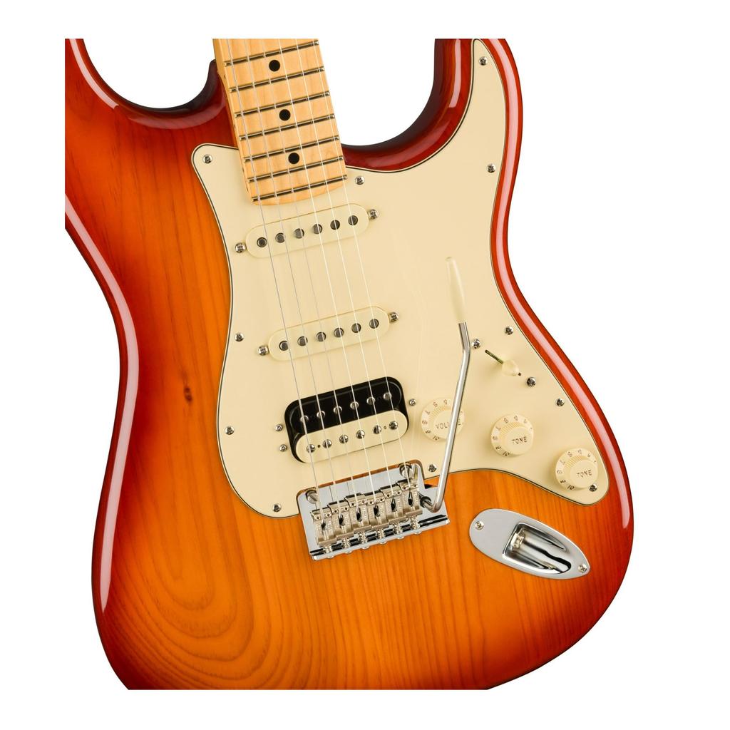 Fender Electric Guitar American Professional II Maple Sienna Sunburst Stratocaster® HSS, Fingerboard,