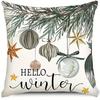 Christmas Themed Pillowcases: Merry, Tree, Truck, and Winter Hello Designs Sofa bed cushion cover, New Year home decoration