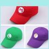 Unisex Super Mario Alphabet Hat Cotton Twill With Short Brim