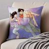 Japanese Manga CCity Hunter Cushion Cover Pillowcase Antidustmite Invisible Zipper Short Plush Sofa Cushion