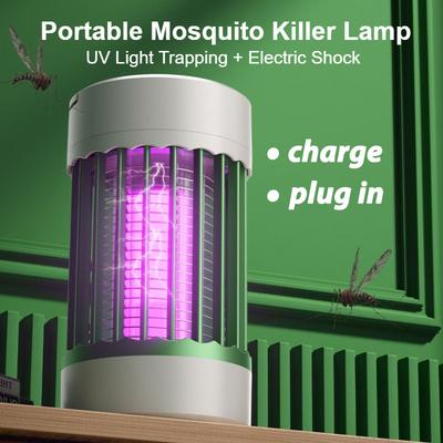 [Svuotamento inventario anti-stagionale] Lampada Elettrica Anti Zanzare Ricarica USB Portatile Zanzare Domestico Portatile Esterno Elettroshock Uccidi Zanzare