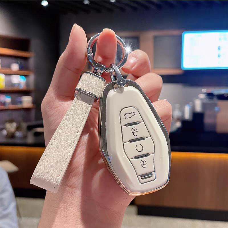 

для Jetour X70 Plus 2025 2026 Аксесуари Чохол для ключа автомобіля Брелок Захисна кришка Пульт Корпус Тримач кільця Брелок for Jetour X70