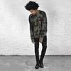 2024 European And American Black Slim Fit Men'S Jeans With Knee Holes, Casual Elastic Men'S Pants