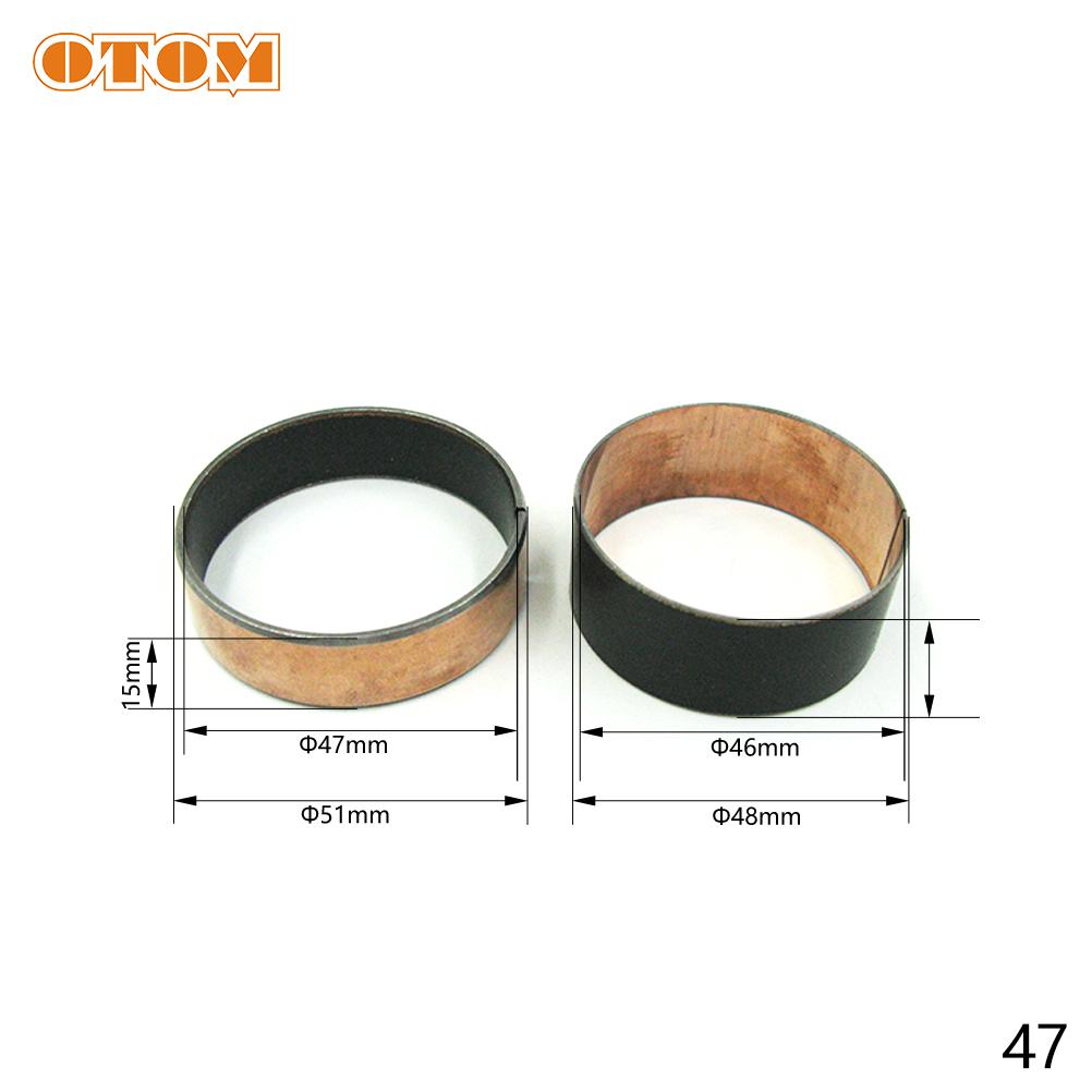 OTOM SHOWA/KYB Front Fork Oil Seal Stopper Ring Gasket Back Up Bush Slider Bushing Japanese Shock Absorber Repair Kit For HONDA