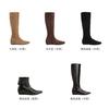 Small inner height-increasing boots for women 2025 autumn and winter new thin square-headed knight boots versatile boots for women