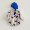 Autumn Style Korean Fleece Long Sleeve Baby Bodysuit Onesie