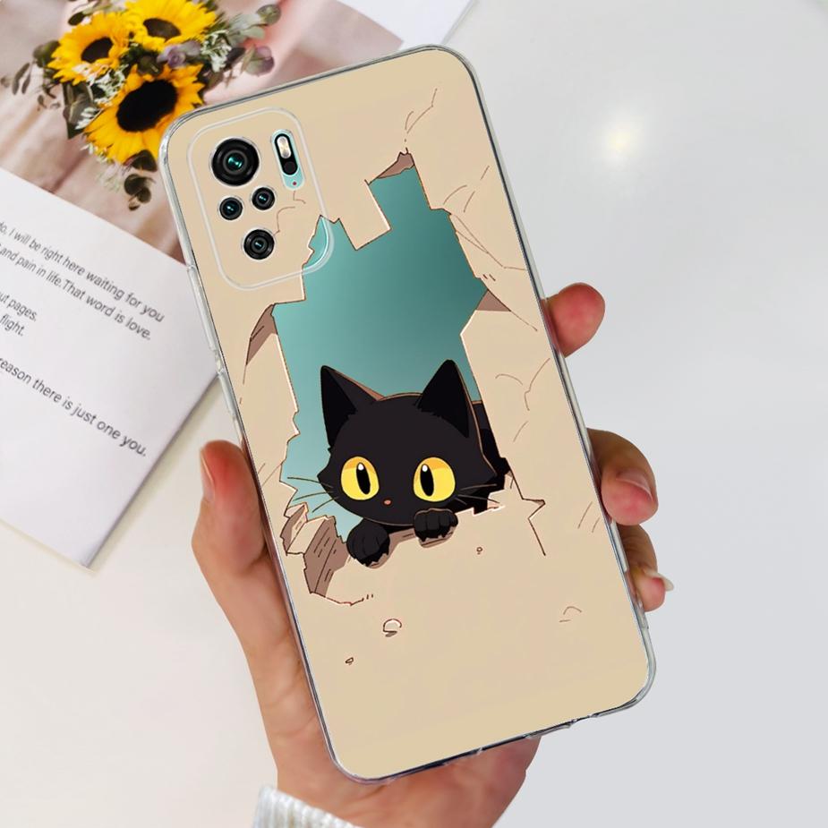 For Xiaomi Redmi Note 10 Case Note 10S Cute Cartoon Painted Cover Soft Silicone Case For Redmi Note 10 Pro Max Note10 10S Fundas