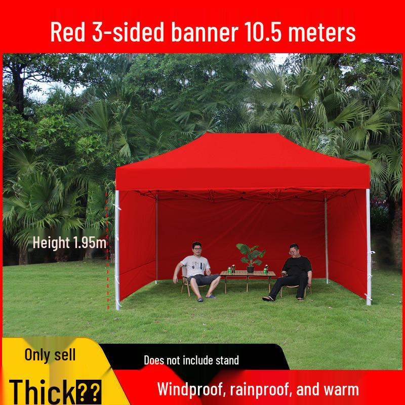 Transparent Tent Side Panel: Windproof & Waterproof Outdoor Canopy Enclosure with Thick Fabric and Durable Edging