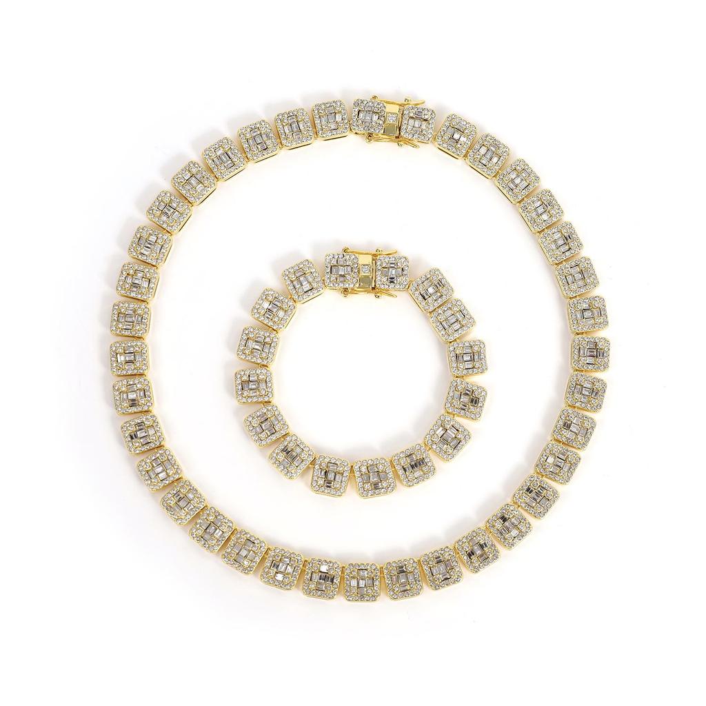 Men's Trendy Hip Hop Bling Cuban Link Chain Necklace