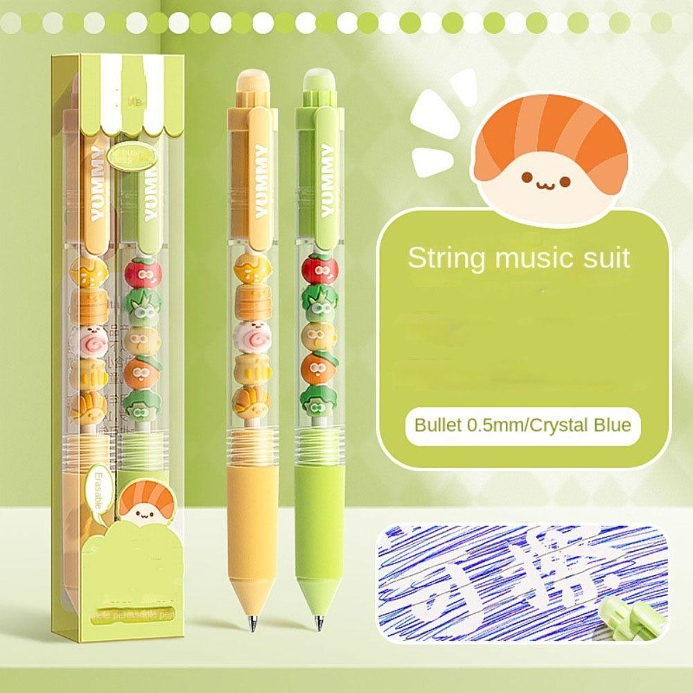 Student Pen Panda Cherry Blossom String Pen Writing Stationery Decompression Pen Press Gel Pen
