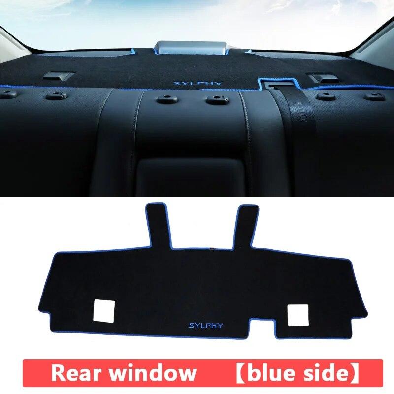 

Коврики на приборную панель автомобиля, избегайте легких накладок, анти-УФ-ковры, аксессуары для Nissan Sentra Sylphy 2012-2014 2015 2016 2017 Rear Blue Side