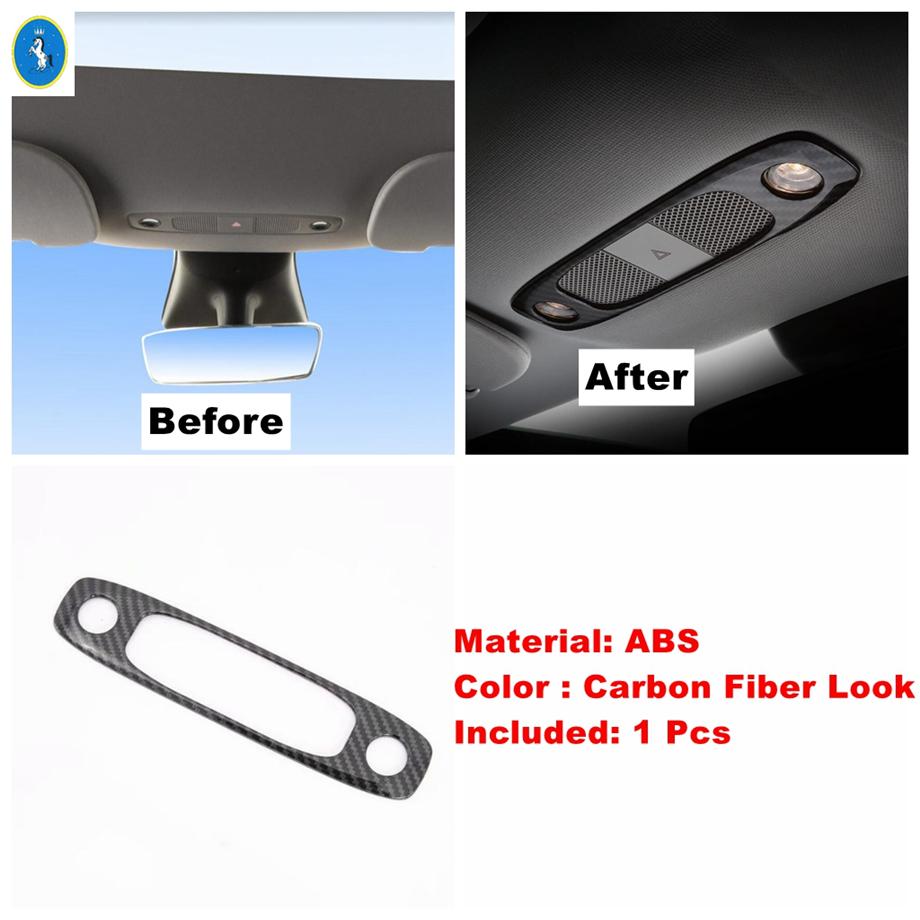 Lift Button Steering Wheel Read Lamps Air AC Panel Cover Trim For Tesla Model Y Carbon Fiber Interior Refit Accessorie