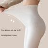 Damen Thermoleggings mit hohem Bund, Bauchkontrolle und Fußsteg