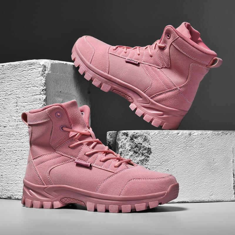 Large Size Combat Boots Couple High Top Hiking Boots Special Desert Boots Field Boots