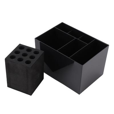 Kadeřnický Salon Kadeřník Nůžky Hřebeny Úložný Box Organizér Kadeřnický Nástroj Stojan Držáky