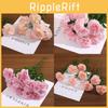 Carnation Flower Silk Bouquet For Home Office Wedding Decor Photography Prop