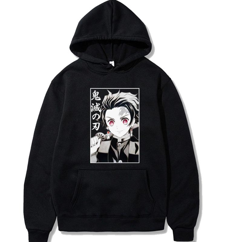 Kamado Tanjirou Printed Autumn Winter Men Hoodie Brand Hoody Y2K Clothes Vintage Casual Unisex Long Sleeve Pullovers
