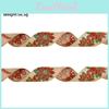 Delightful 6.5cm Christmas Fabric Ribbons With Charming Pinecone Snowflake Designs