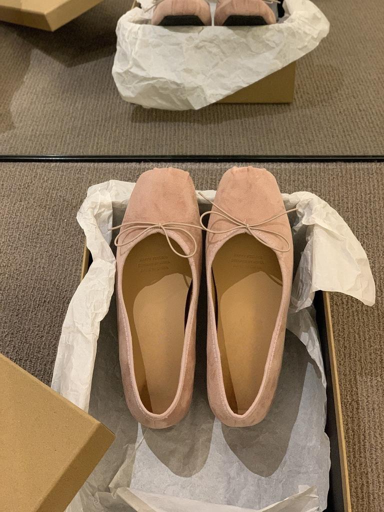Small Silver Single Shoes Women's Shoes Spring and Autumn Platform Niche Bow Ballet Evening Ladyshoes