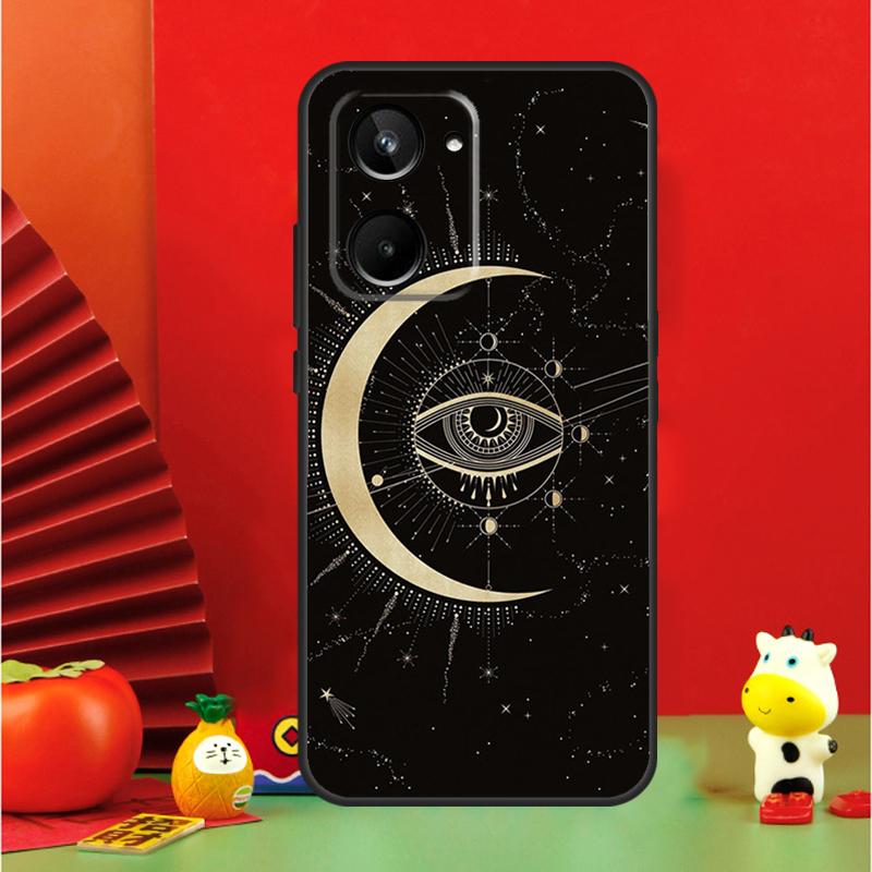 Fortune Telling Moon Stars Hands Art Case For Realme C67 C55 C53 C51 C35 C33 C31 C30 C25s C21Y GT Neo 6 GT5 9 10 11 12 Pro Plus