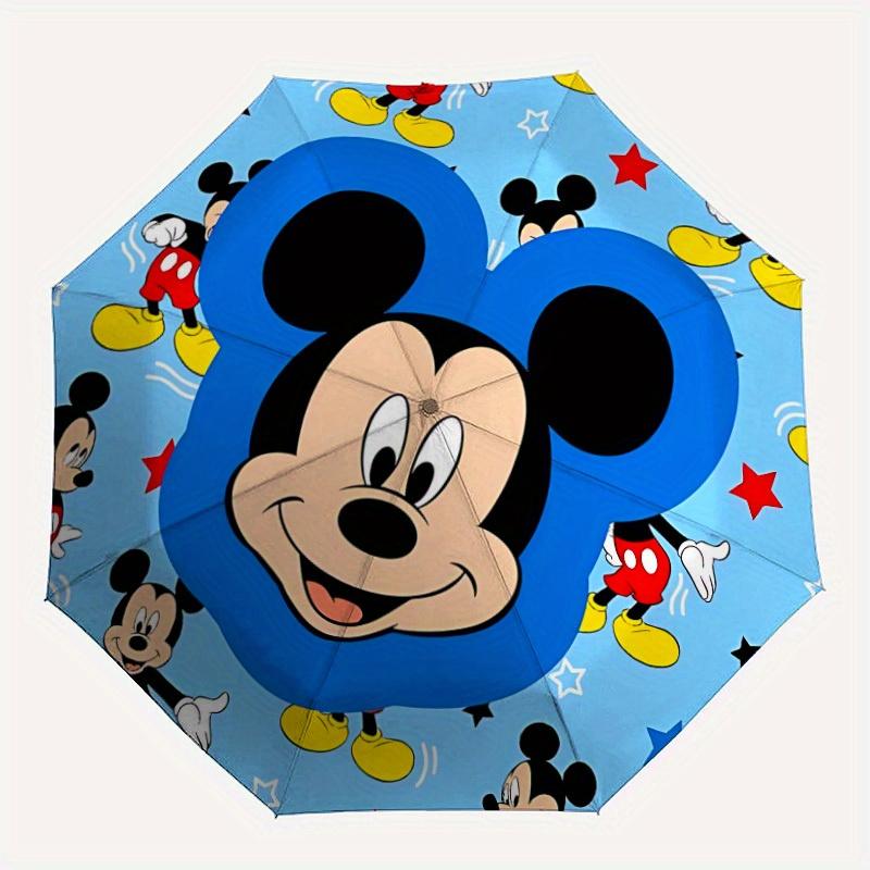 

1pc Mickey Mouse Folding Umbrella, Automatic Folding. It Has Eight Sturdy Ribs, Making It Convenient for Outdoor Use yy0729020