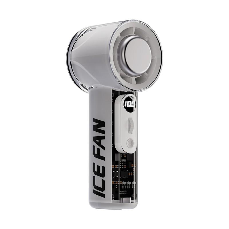 

Портативный мини-вентилятор-кондиционер с турбо-охлаждением 100 скоростей - 3000 мАч, перезаряжаемый, ручной вентилятор для кемпинга/дома/подарка белый