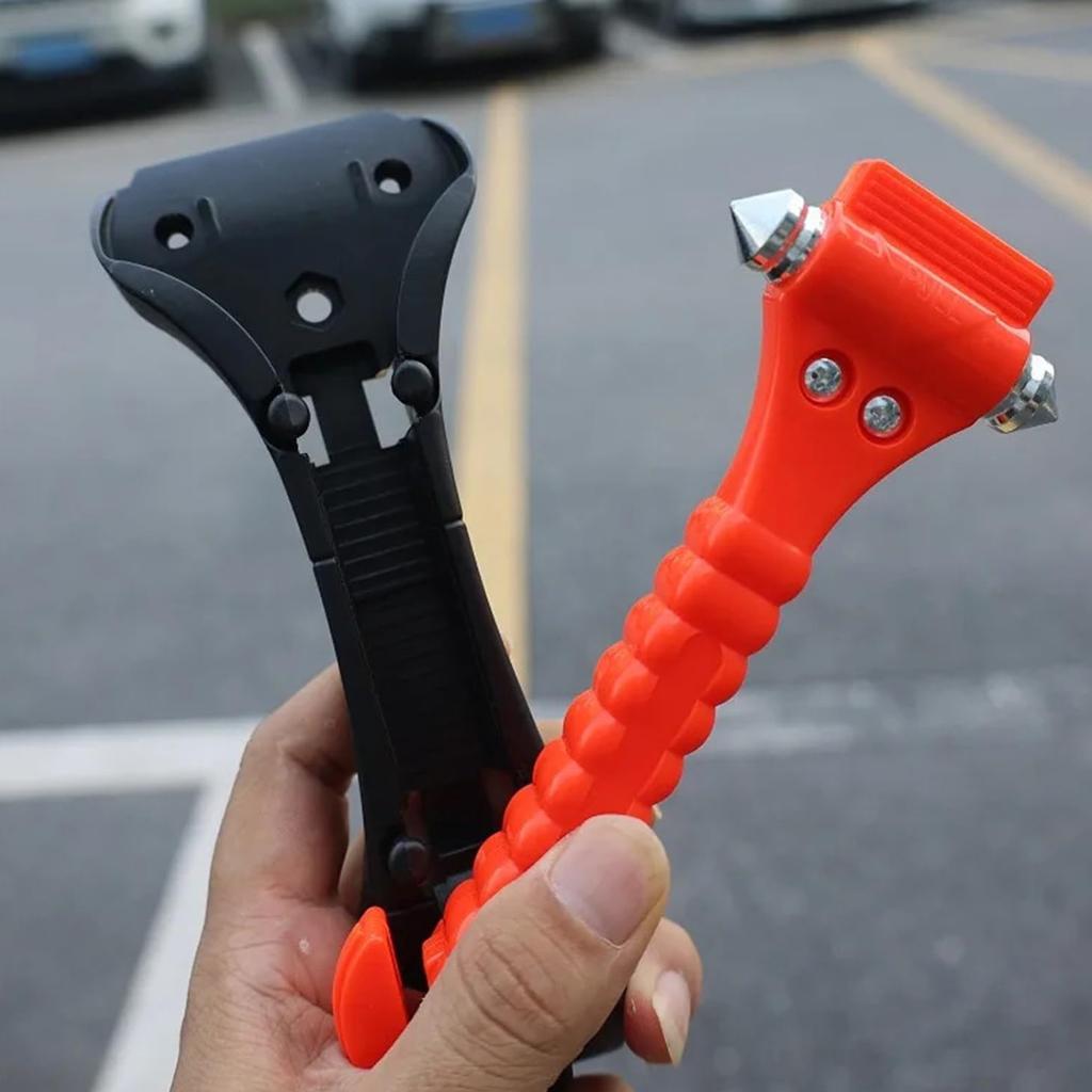 2 In 1 Car Emergency Tool Safety Hammer Window Breaker Built Carbon Steel Car Escape Rescue Glass Breaker Kit