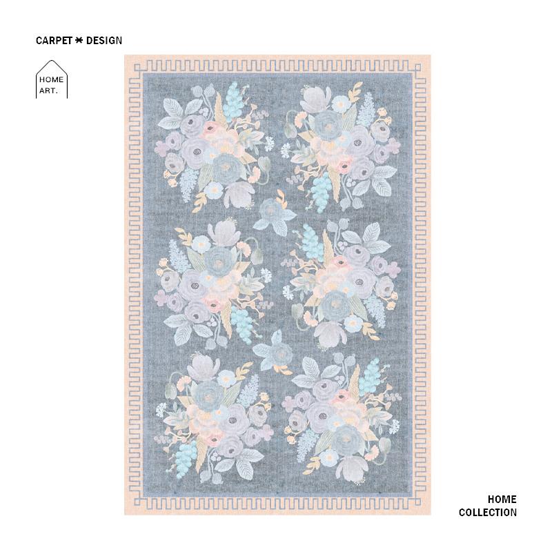 

Європейська прикраса вітальні Вінтажний килим Домашня вбиральня Нековзний килимок Килими в етнічному стилі для спальні Килим для лаунжу великої площі 80*120cm