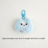 Cute Plush Little Bear Rabbit Doll Keychain Cartoon Animal Pendant Keyrings  Backpack Decoration Accessories Gifts