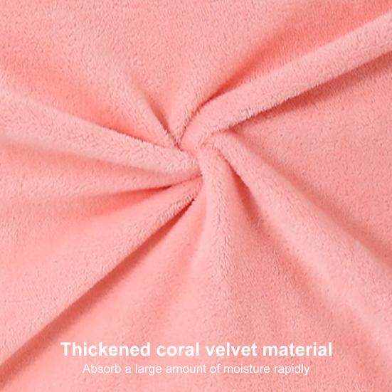 Yousheng Women Bath Wrap Coral Velvet Bath Dress Quick Dry Towel with Bowknot Pocket Absorbent Bath Towel for Home Hotel Dormitory