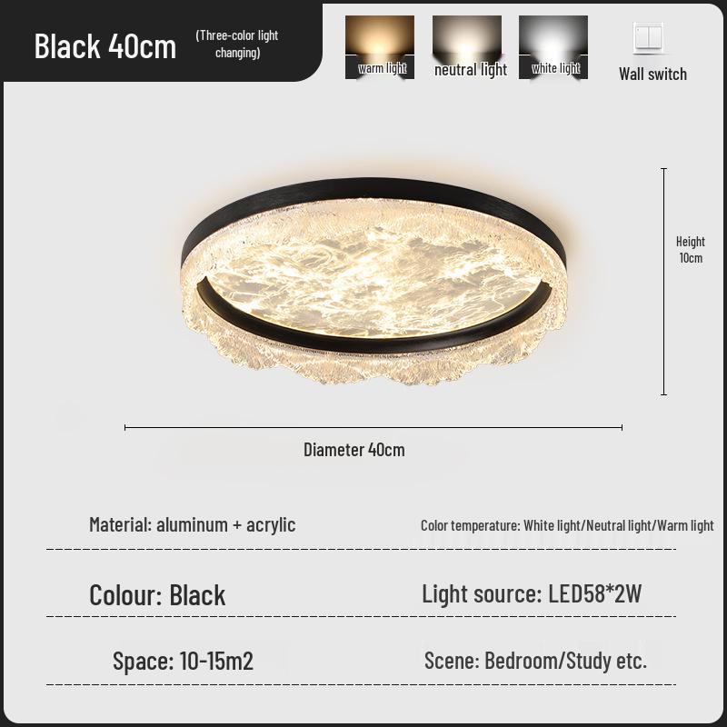 Xieduo 2025 Italian Light Luxury Ceiling Light for Eye Protection in Young Adult Bedrooms