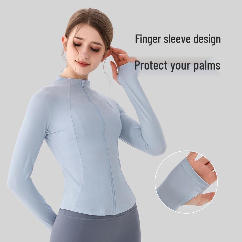 Women s Stand-Up Collar Zip-Up Athletic Jacket M
