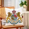 Imperial Coat of Arms National Emblem Pillow Case Plush Pillow Cases Home Decoration Pillow Cover for Sofa Bed Chair Living Room