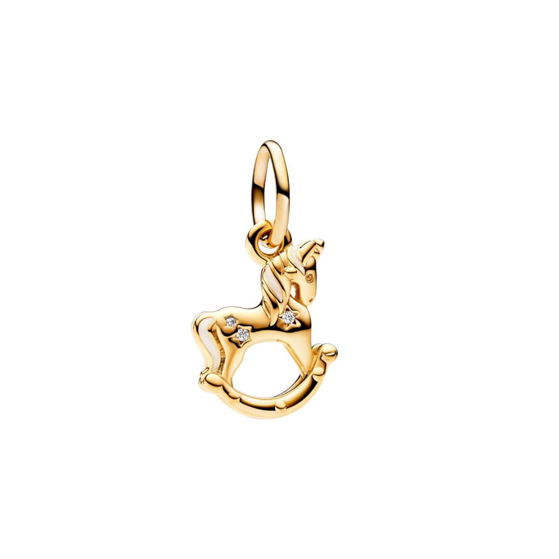 Pandora Shaking Unicorn Pendant Women pendant Gold 762978C01 Box