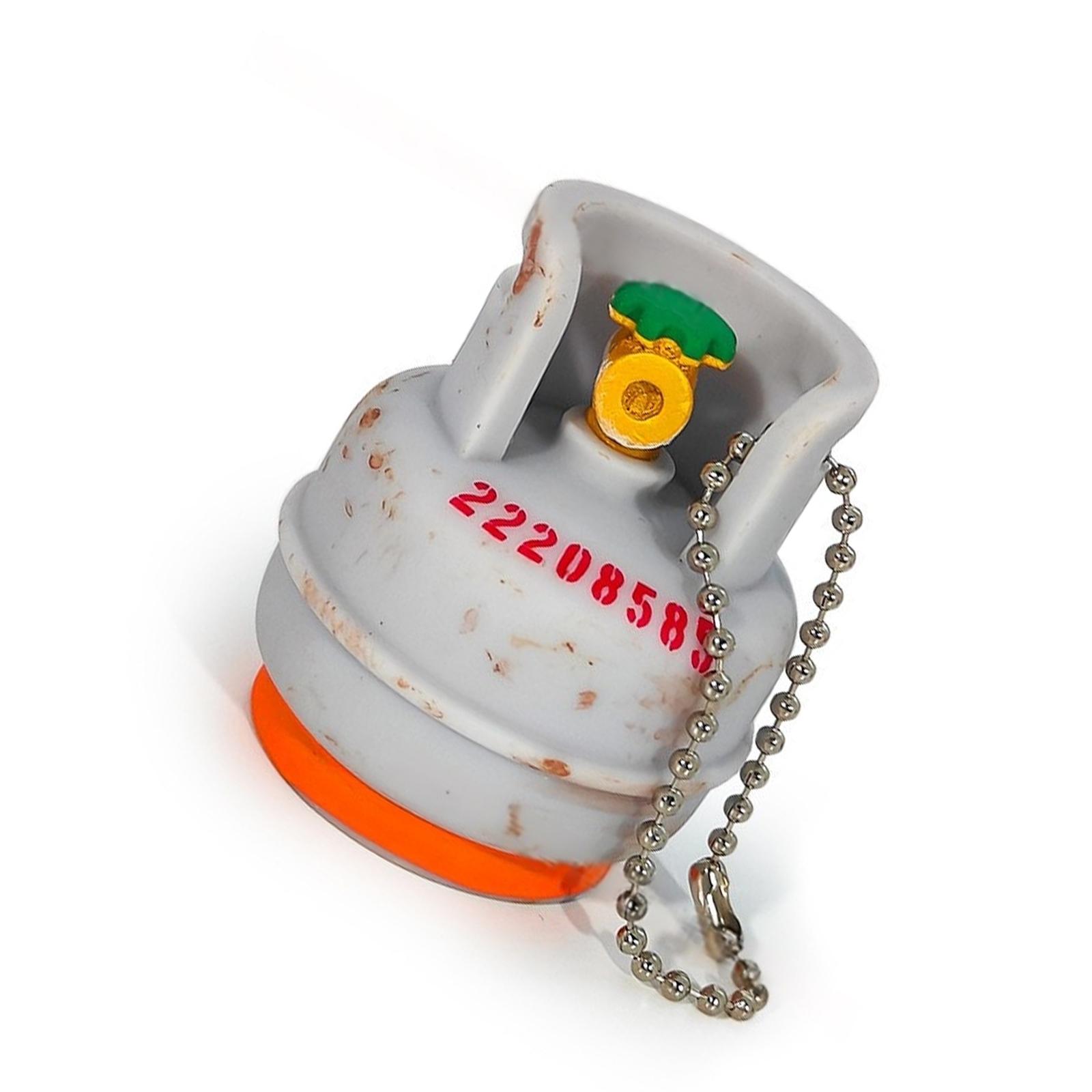 

Винтажный ржавый брелок в виде газового баллона с уникальным индустриальным дизайном, подвесное украшение для повседневного использования или украшения сумки