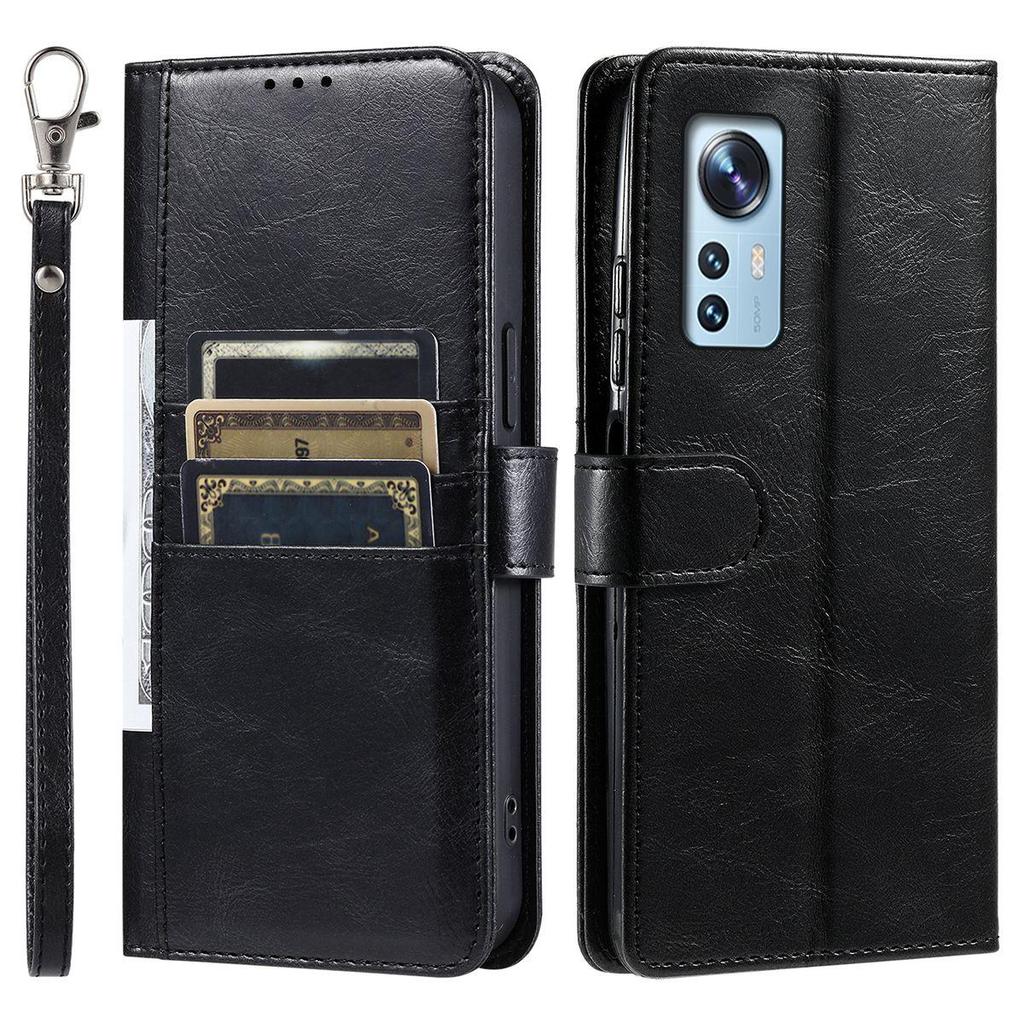 Cover for Xiaomi 12T Pro,12T,12 Pro,12X,Mi 12 Lite,Redmi Note 12S 4G Retro PU Leather Flip Wallet Phone Case Multi Card Slots