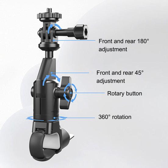 Držák akční kamery na řídítka pro Insta 360 X2 X3 X4 otočná rukojeť na motorku o 360 stupňů Držák na sportovní kameru