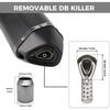 Exhaust Muffler 1.52 Inch Inlet with Removable DB Killer for Street and Sport Motorcycles and Scooters Featuring 3851mm Diamete