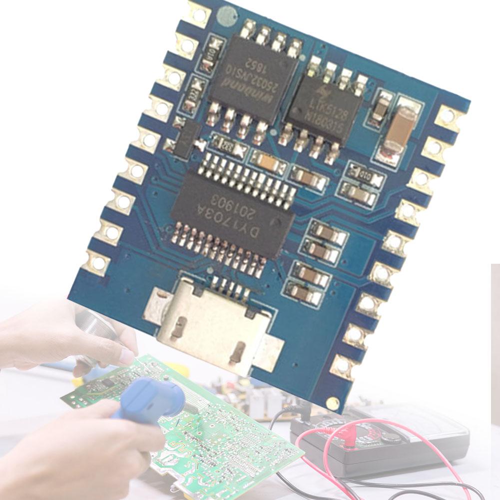 DY-SV17F Audio Module USB Download Flash Voice Module 5 W Mini MP3 Player IO Trigger 4 MB MP3 Player Voice Module