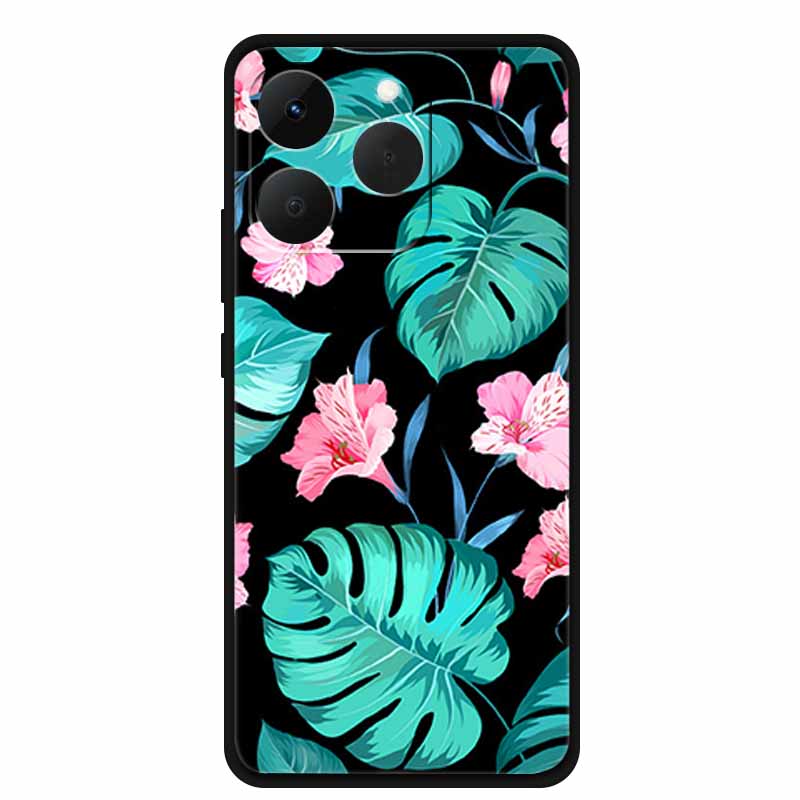 Case For OPPO Realme 15T Embossed Blossoms Funda 3D Relief Flowers Coque Silicone Soft Phone Cover For Realme 15 T 5G Bumper