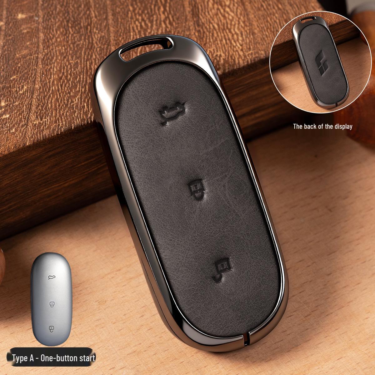 

Compatible Ideal L8 Key Case for Lixiang, L6, L7, New L9, i6, Male i8/Pro/Max Car Bag Crazy Horse Leather