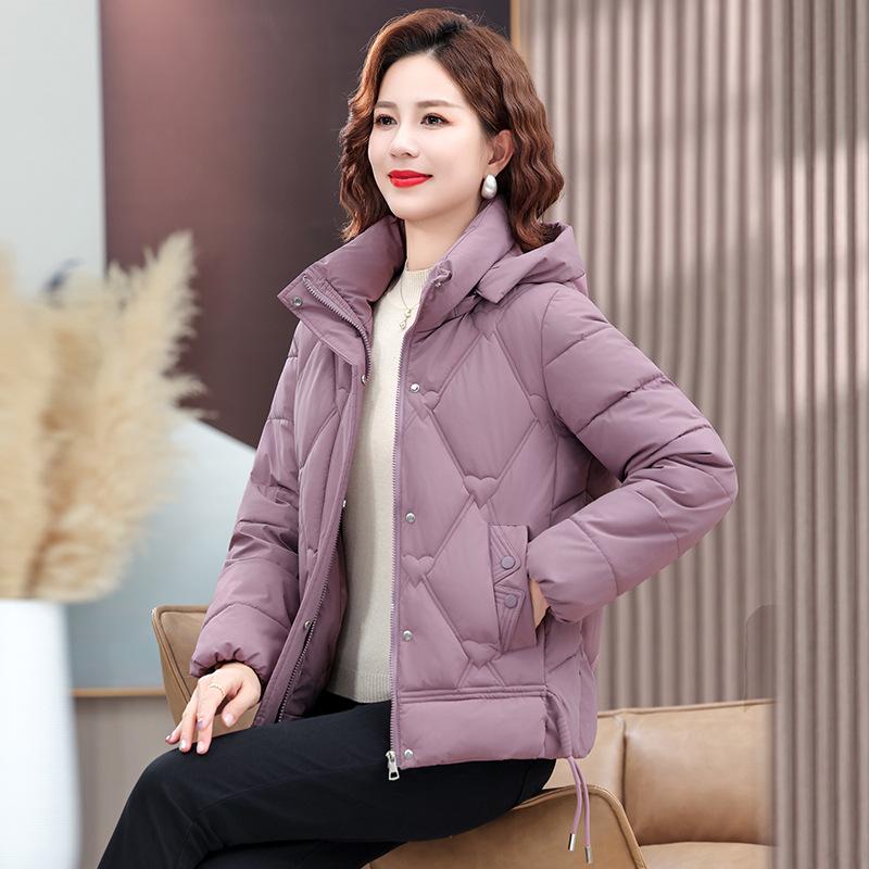 Winter New Middle-aged and Elderly Cotton-padded Jacket, Foreign-style Warm Cotton-padded Jacket Short
