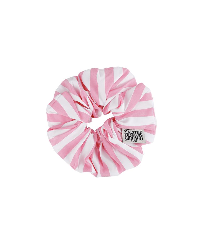Marith + Franois Girbaud Classic Logo Stripe Hair Scrunchie Pink