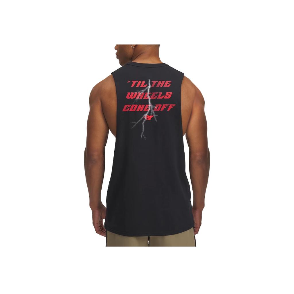 Under Armour Project Rock Fashion Comfortable Versatile Skin-Friendly Tank Top Men Tops Black 1389949-001