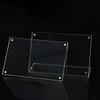 Suporte Magnético de Mesa em Acrílico Transparente HD em Forma de L para Etiquetas de Preço e Perfis de Empresa