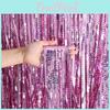 Elegant 2 Meter Shimmering Wave Party Curtain Backdrop For Celebrations And Special Occasions