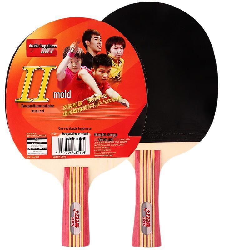 DHS Beginner Table Tennis Racket Set (2-Pack)