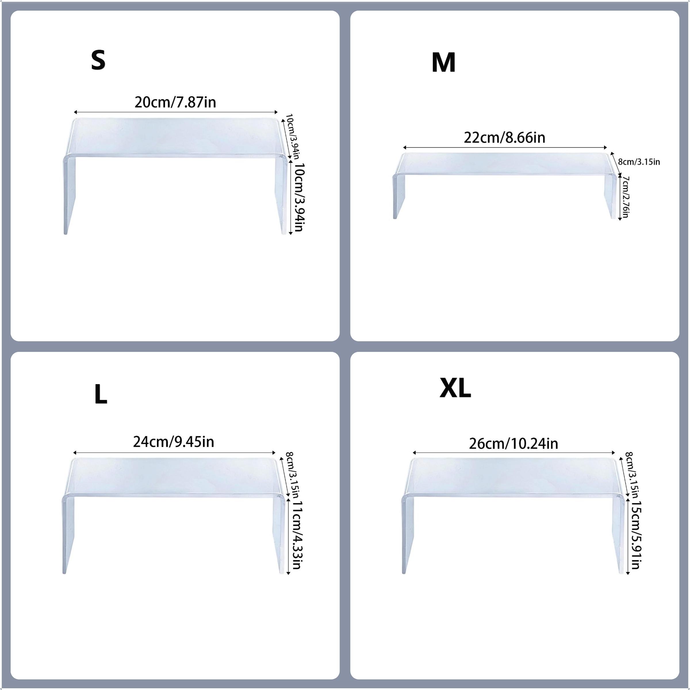 Акриловая стеллажная система, прозрачная и утолщенная U-образная витрина. S